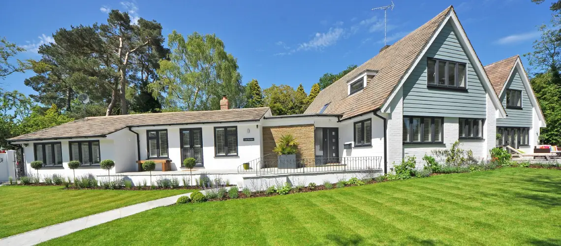 A professional property valuer conducting a residential property assessment